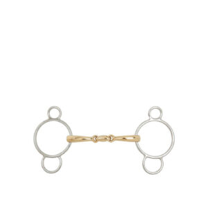 BR Three Ring Gag Soft Contact Double Jointed 12 mm