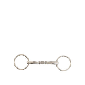 BR Loose Ring Snaffle Satin Sense Double Jointed, 16mm