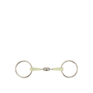 BR Loose Ring Snaffle Apple Mouth Double Jointed, 14mm