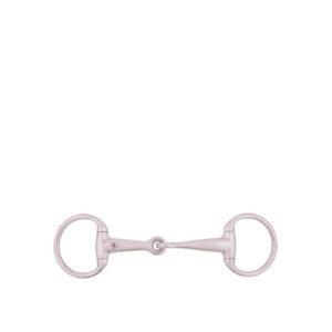 BR Eggbutt Snaffle 16mm Single Jointed  solid ss