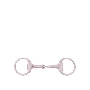 BR Eggbutt Snaffle 18mm Single Jointed solid ss