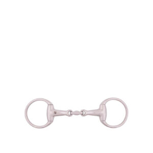 BR Eggbutt Snaffle 18mm Double Jointed solid ss