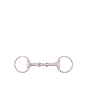 BR Eggbutt Snaffle 16mm Double Jointed hollow ss