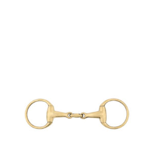 BR Eggbutt Snaffle Cuprion Double Jointed 18mm solid 14,5 cm