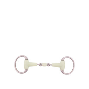 BR Eggbutt Snaffle Apple Mouth 18mm Double Jointed ss