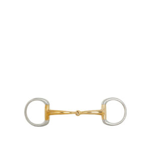 BR Eggbut Snaffle Soft Contact Single Jointed 12mm Ring 55mm