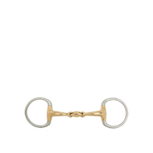 BR Eggbut Snaffle Soft Contact Double Jointed 16mm Ring 55mm