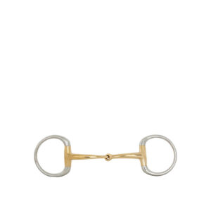 BR Eggbut Snaffle Soft Contact Single Jointed 14mm Ring 65mm