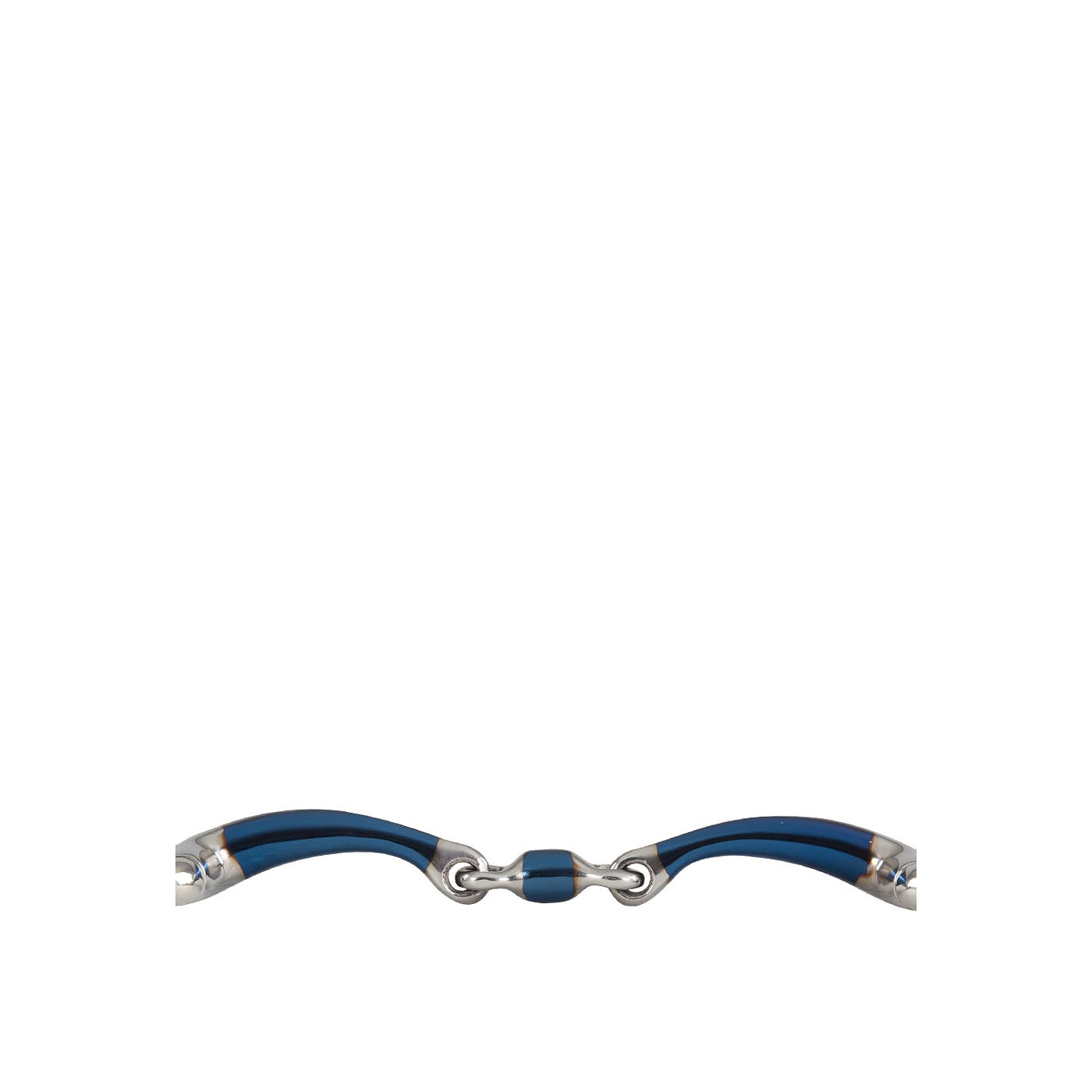 BR Egg-butt Snaffle Sweet Iron Magic Double Jointed 14mm curv - Image 2