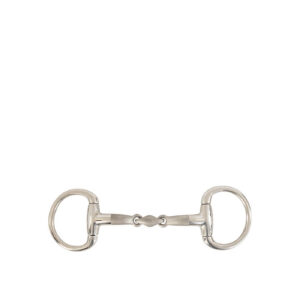 BR Eggbutt Snaffle Satin Sense, Double Jointed, 14mm