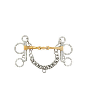 BR Baby Pelham Soft Contact Double Jointed 14mm Shank102mm