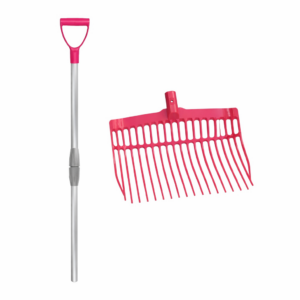 Shaving fork with handle Pink