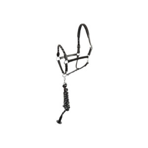 Halter BR Aberdeen w/rope cord noseb.and rope w/stopper