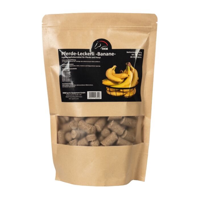 HKM Horse titbits with banana flavour, 750 g