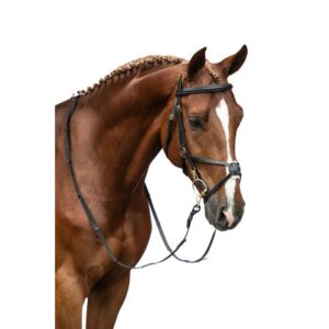 HKM Bridle -Mexican Style-with padded grackle noseband