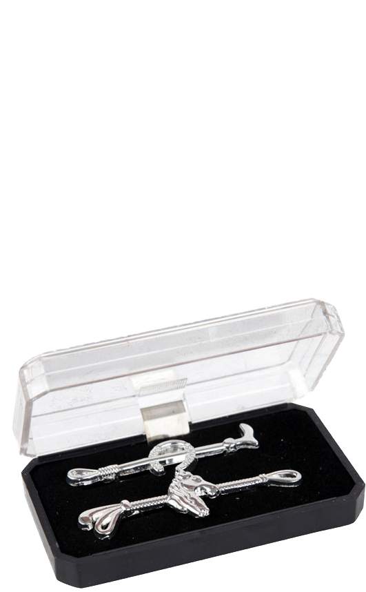 RED HORSE Stock tie pin HORSE SHOE/HORSE HEAD