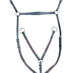 HKM Breastplate/martingale silver fittings
