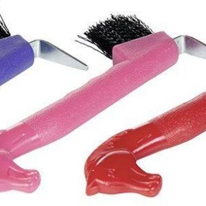 HKM Hoof pick -Horse's head- with brush