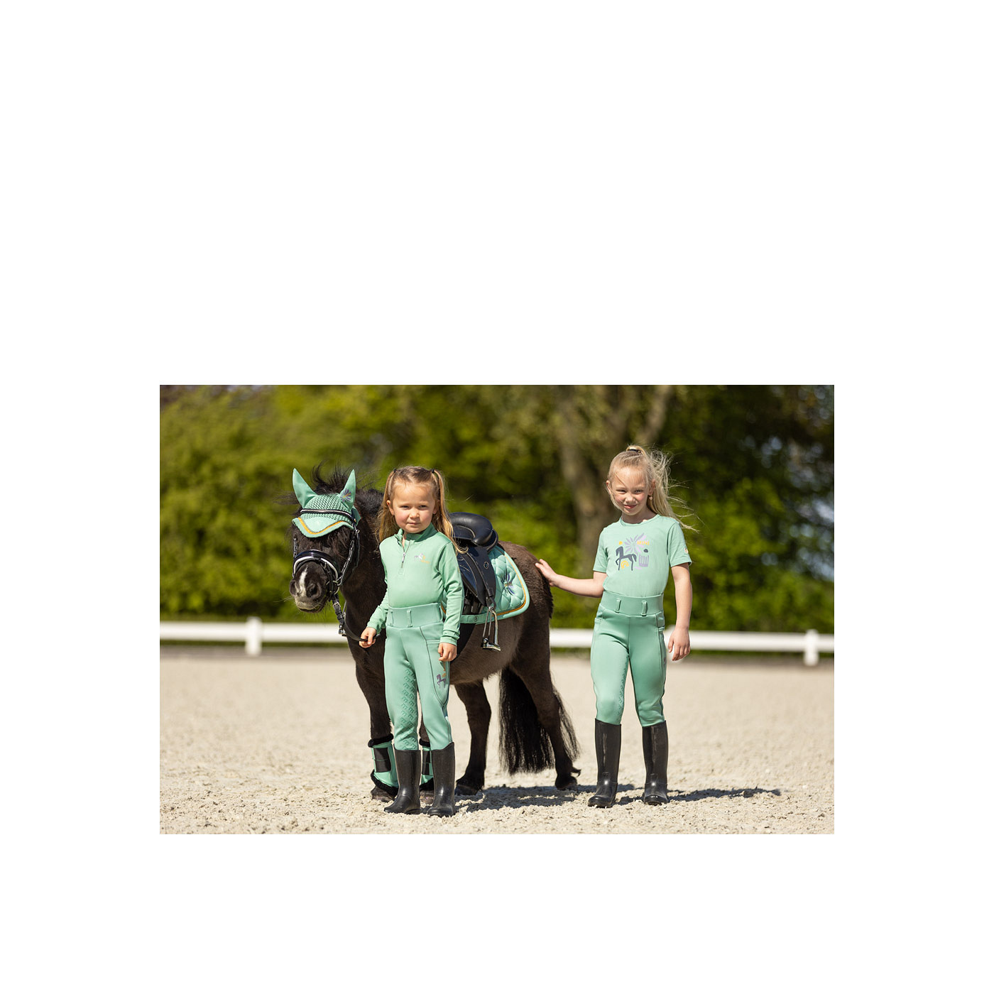 BR Mini Horse Zip-up Longsleeve Shirt - Image 3