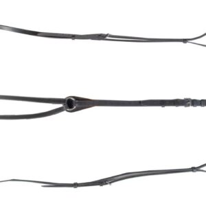 HKM Triangle draw reins with stainless steel fittings