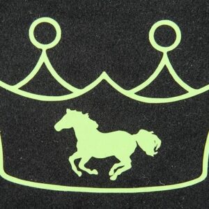 HKM Iron On Motive Crown with Horse
