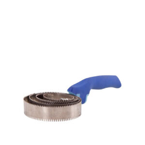 Curry comb PREMIERE Soft Grip w/4 s.s.blades