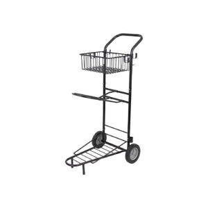 Tack trolley PREMIERE w/basket and 1 saddle rack