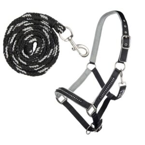 HKM Head collar set with -Crystal- soft padded