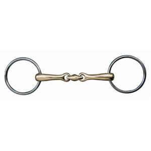 HKM Loose ring snaffle + lozenge 18 mm + argentan