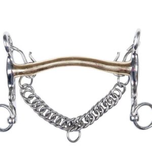 HKM Baby bridle bit, argentan, 16 mm, cheek 5 cm