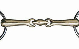 HKM Loose ring bradoon + lozenge argentan 14 mm