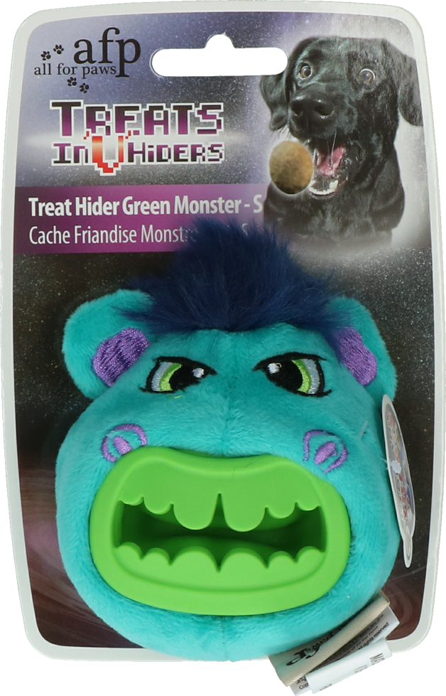 AFP Treats In "V" Hiders - Treat Hider Small Green Monster