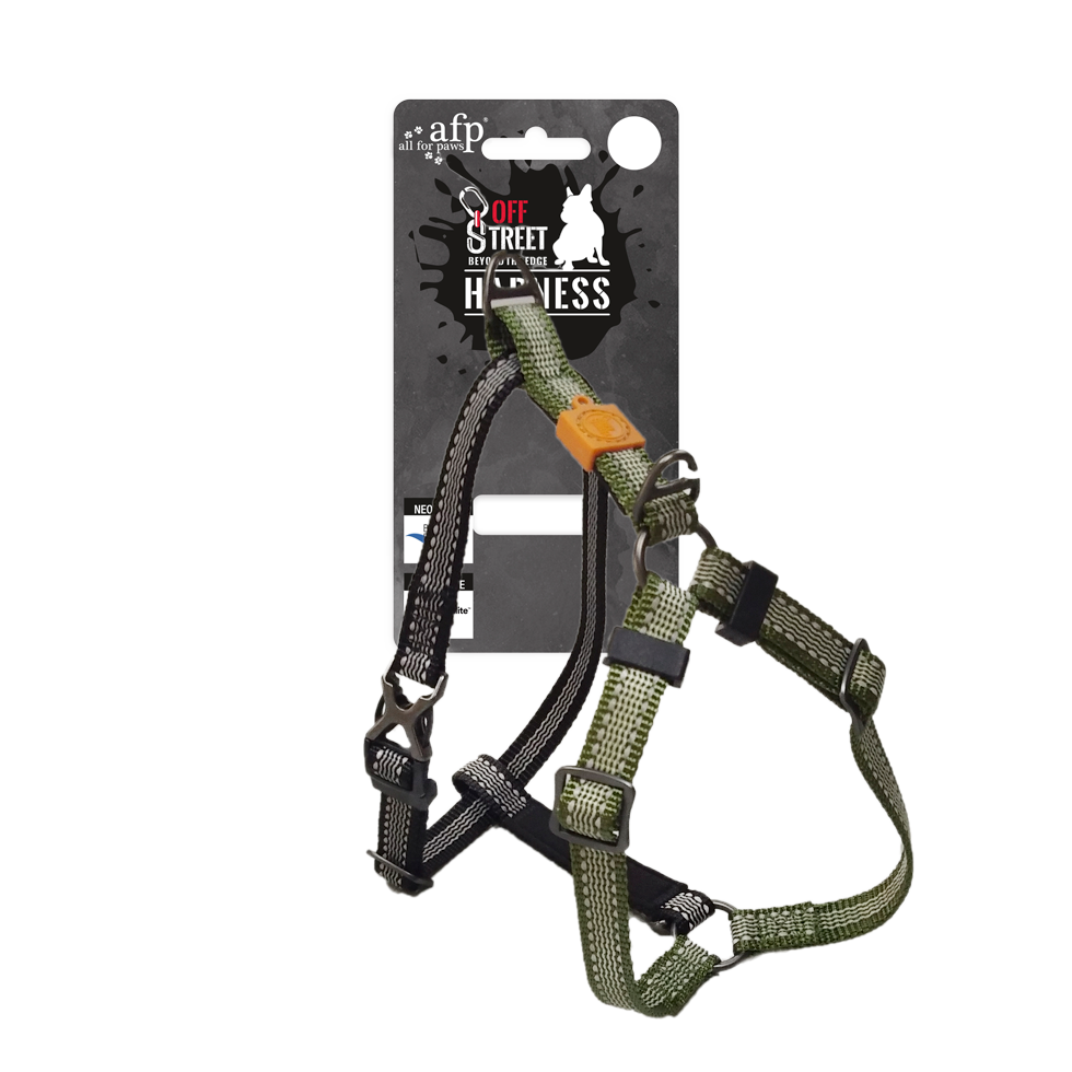 AFP Off Street - Dog Non-Pull Harness Olive Green L
