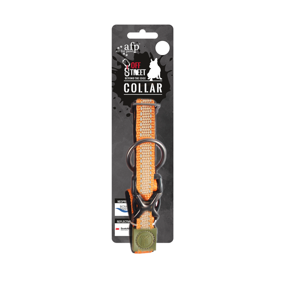 AFP Off Street - Dog Collar Tangarine L
