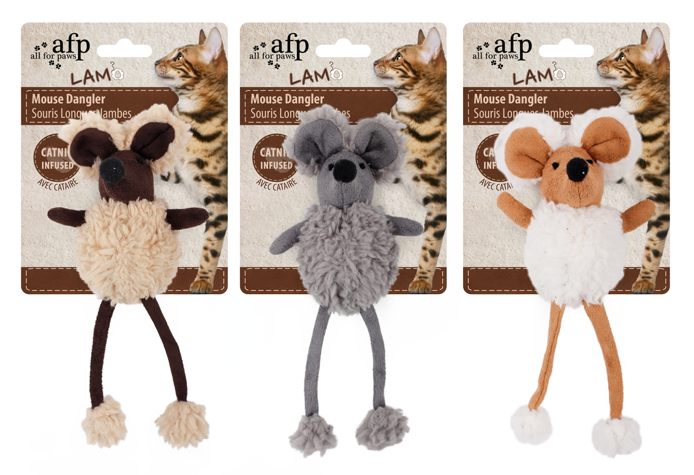AFP Lambswool - Mouse Dangler