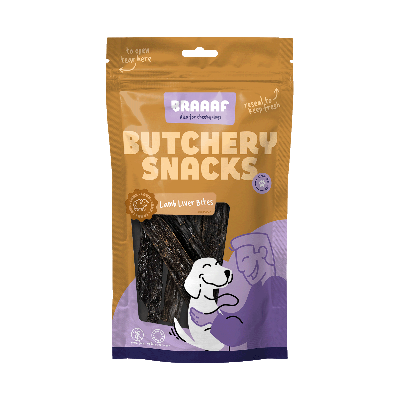 Braaaf Butchery Snacks Lamb Liver Bites 120 g