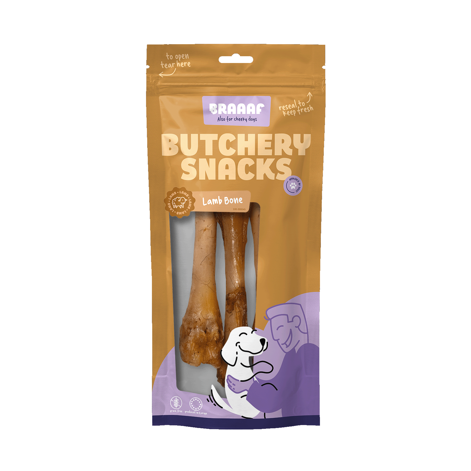 Braaaf Butchery Snacks Lamb Bone 3 pcs