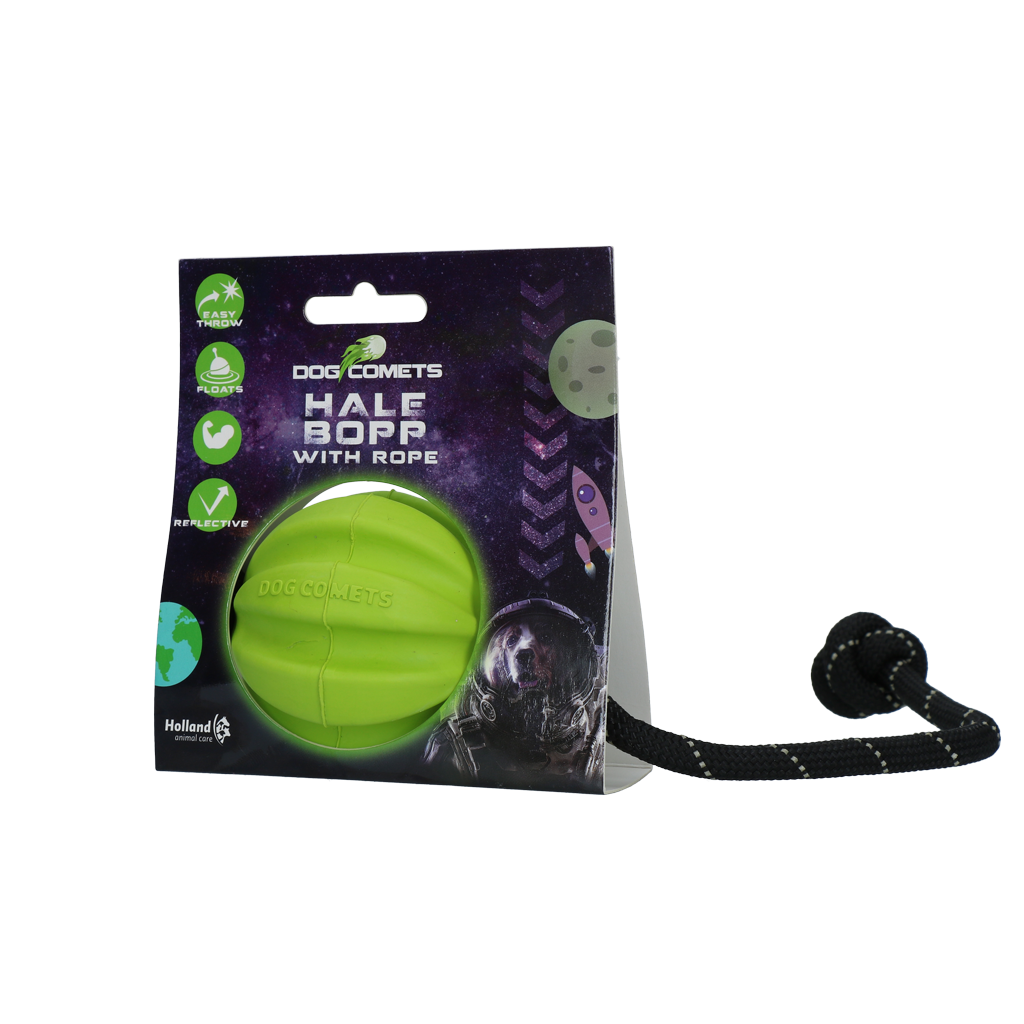 Dog Comets Hale Bopp With Rope Green
