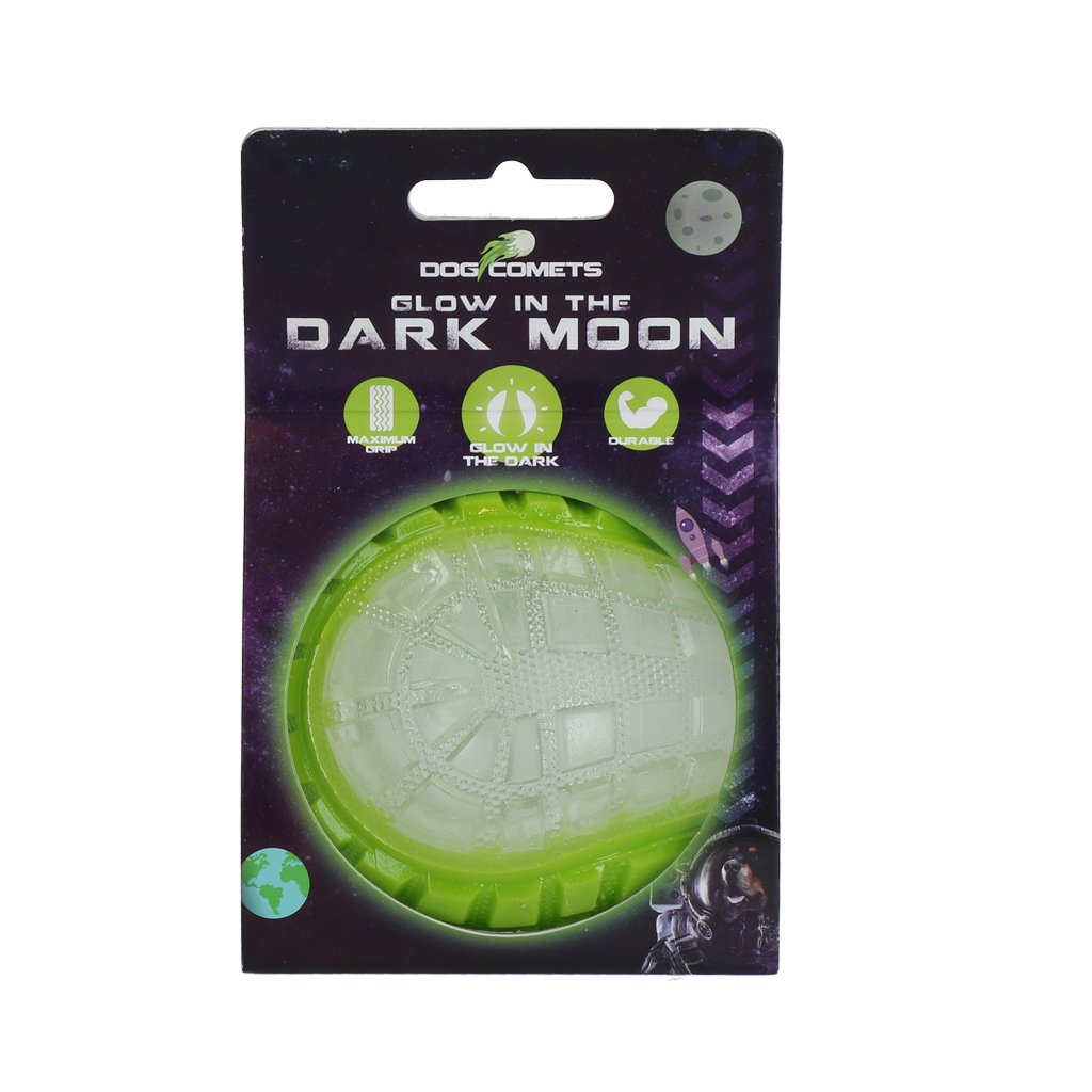 Dog Comets Glow In The Dark Moon Ball M Green