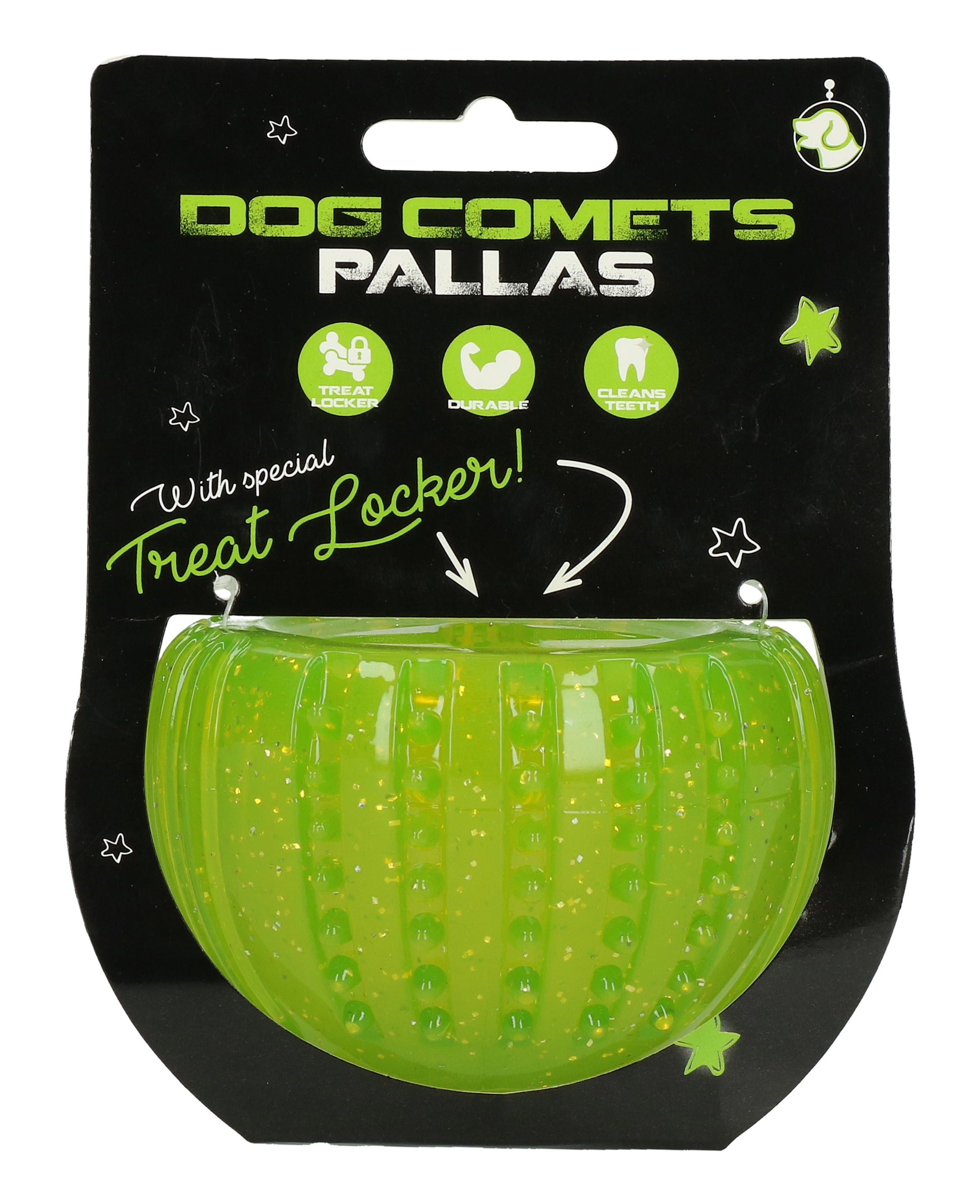Dog Comets Treat Locker Green