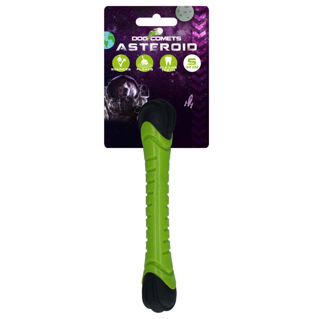 Dog Comets Asteroid Fetch Stick S Green
