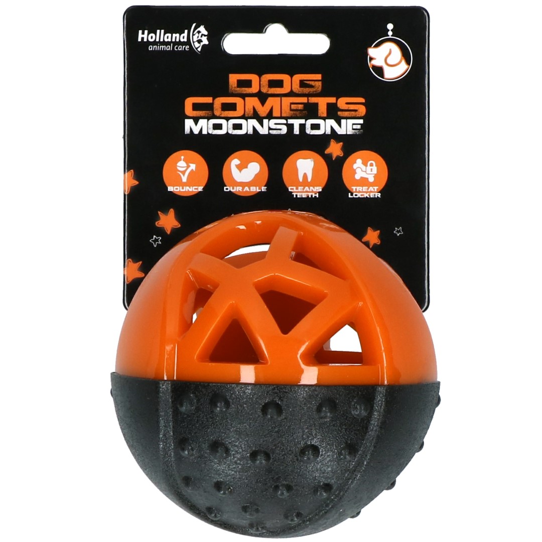 Dog Comets Moonstone Treat Ball Orange