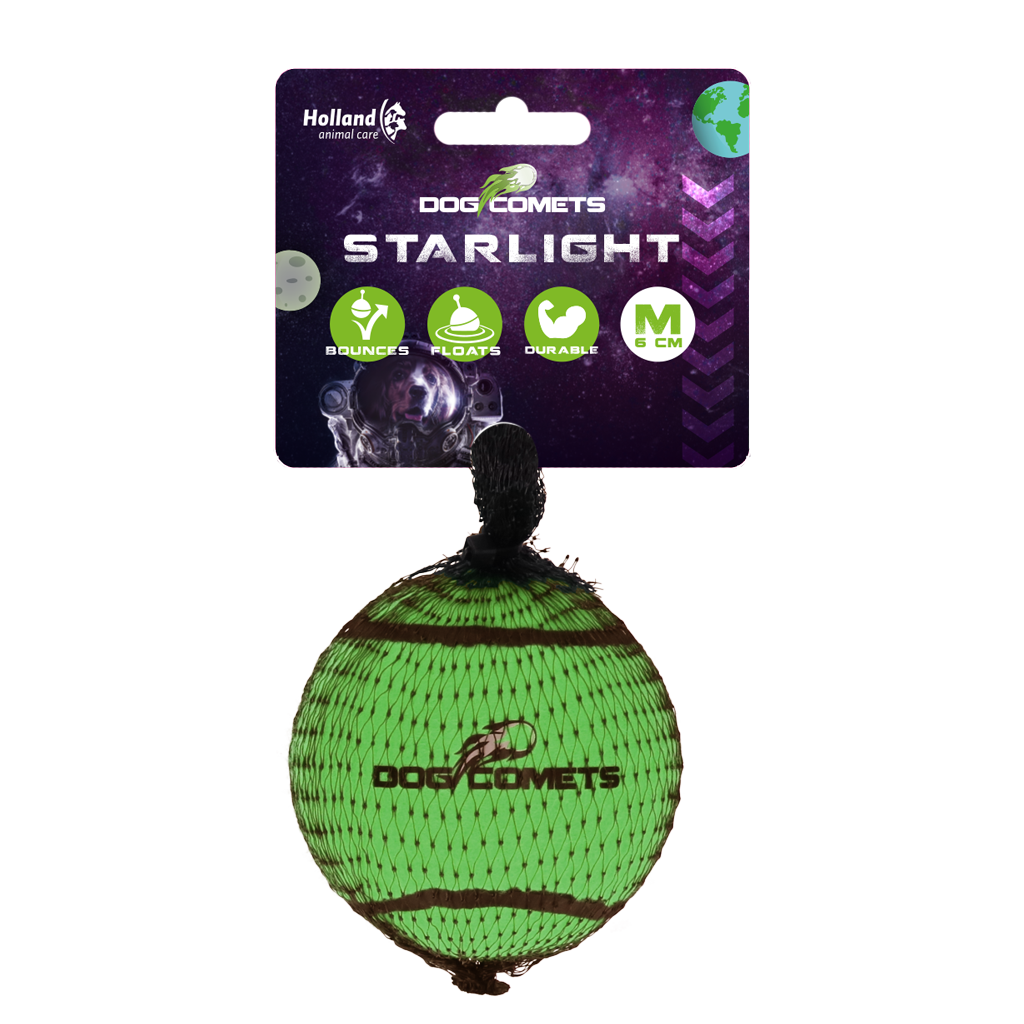 Dog Comets Starlight Tennis Ball M Green