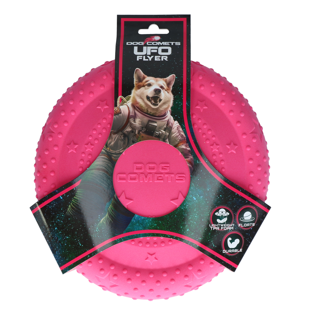 Dog Comets UFO Flyer Pink