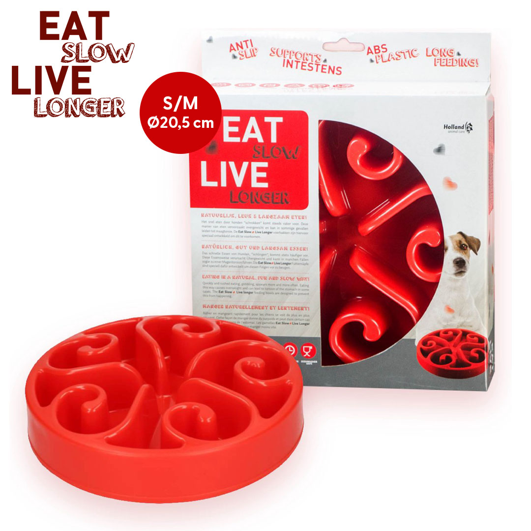 Eat Slow Live Longer Original Red S