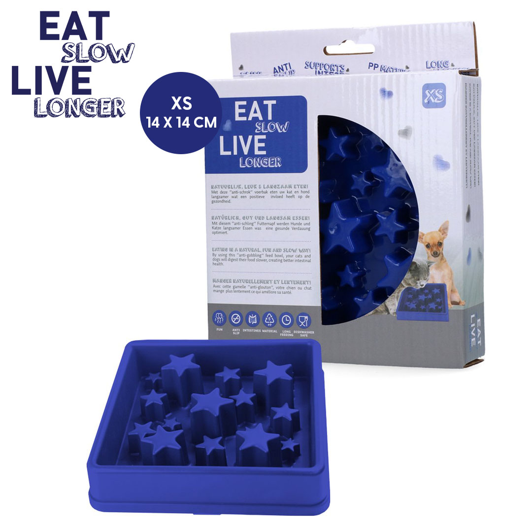 Eat Slow Live Longer Star Blue XS