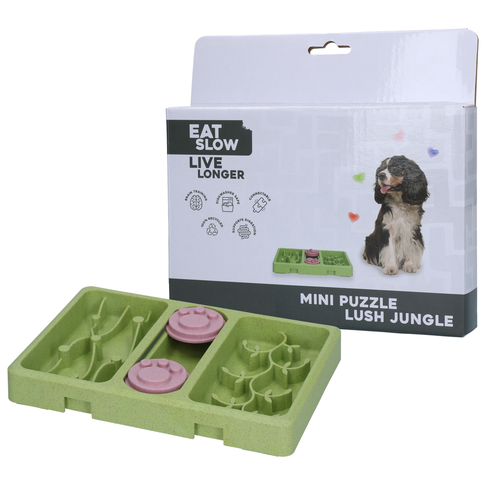Eat Slow Live Longer Mini Puzzle Lush Jungle