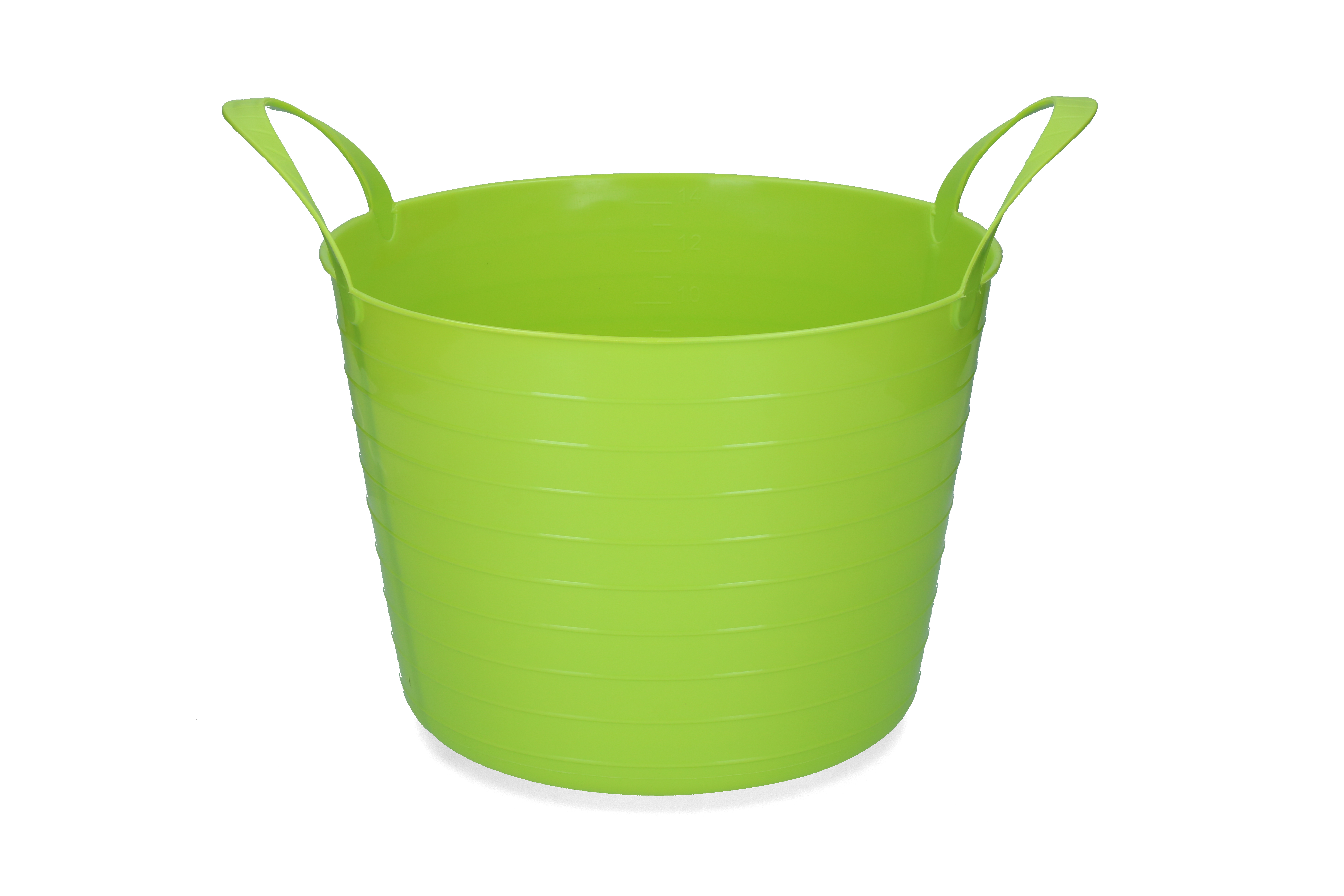 Bucket V-Trug Flexi Blue 14 l Lime green