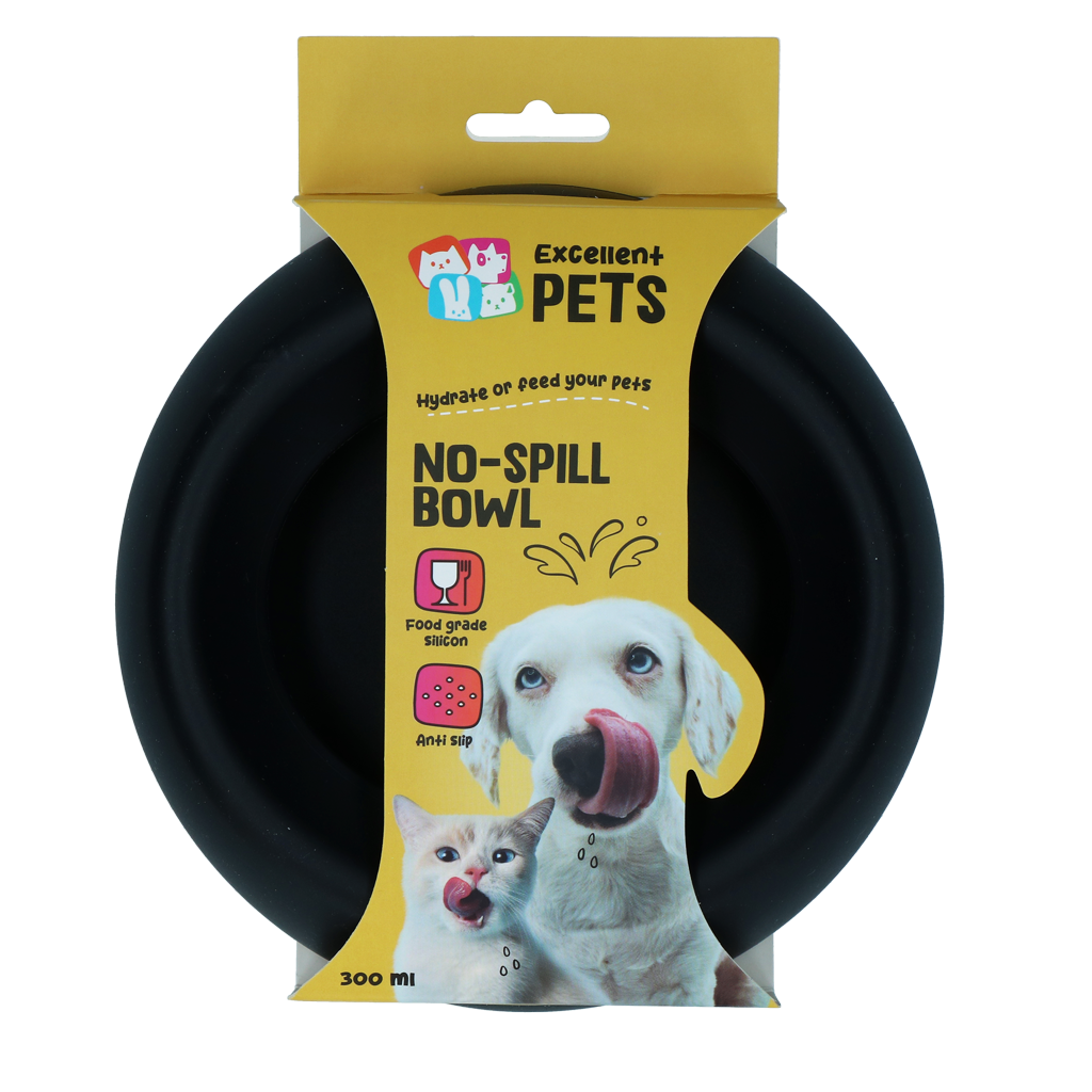 Excellent Pets No-Spill Bowl 300ml Antracite S