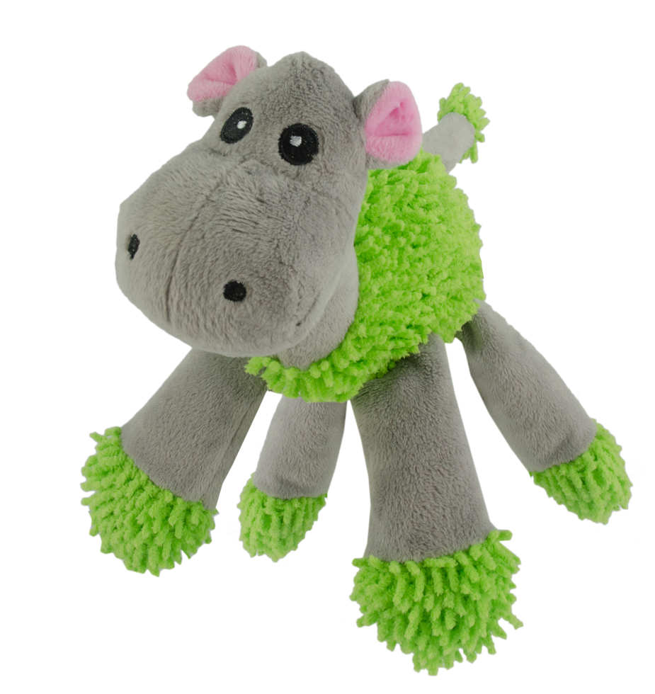 Fuzzle with 5 squeakers Hippo